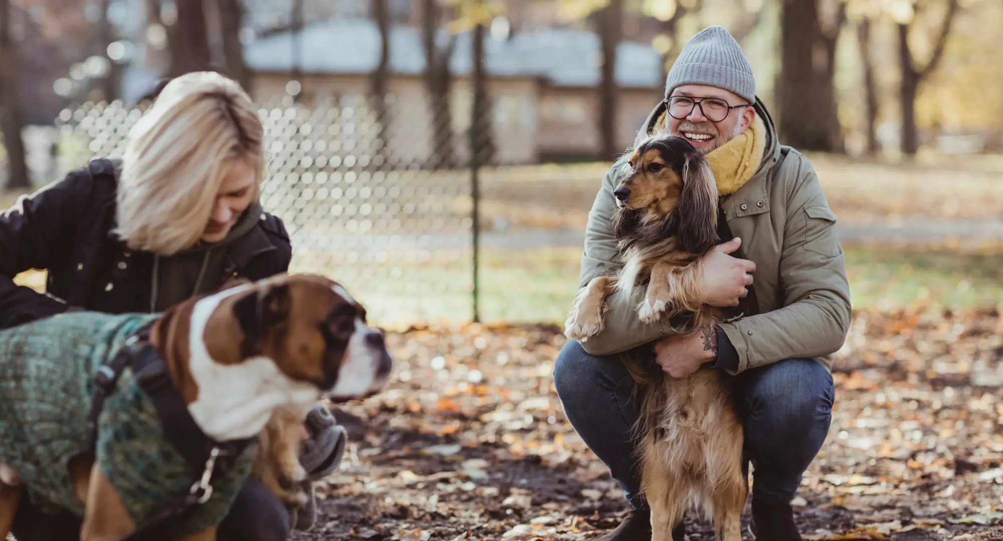 Varje Hem Hund Och Husse